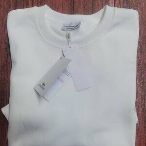 Lacoste Men's White Crewneck Sweater